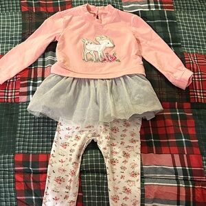 Bonnie Baby Pink Outfit with Embroidered Details